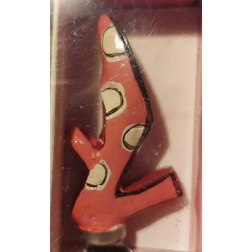 Vintage colorful shoes 3 piece canape set original box spreaders